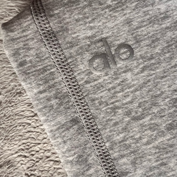 ALO Yoga High-Waist Alosoft Lounge Legging Athletic Heather Grey Small Sz S - Picture 5 of 14